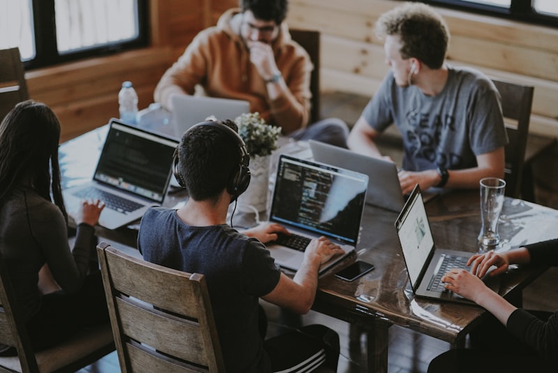 Exafort team collaborating in a modern workspace