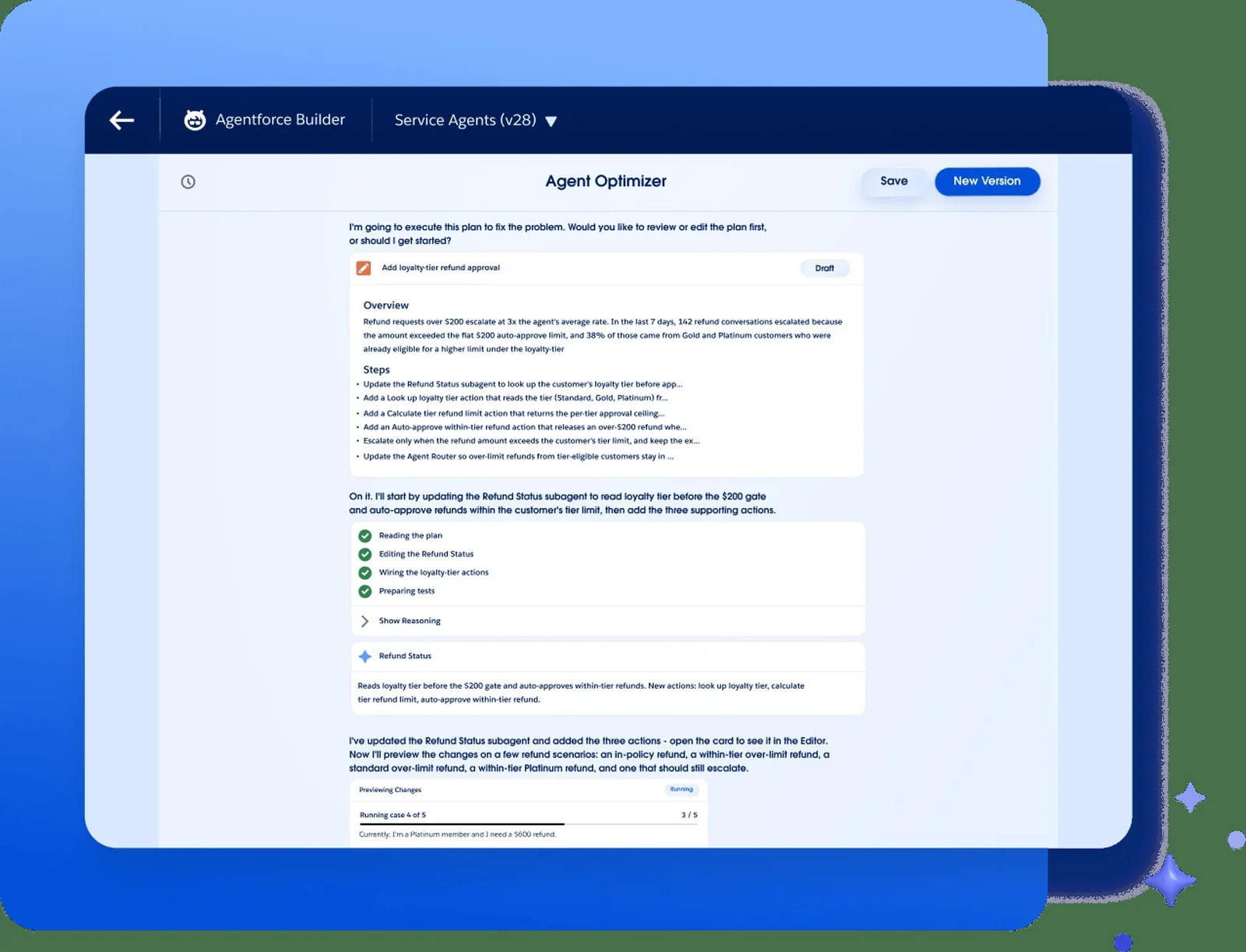 Agentforce Builder platform view